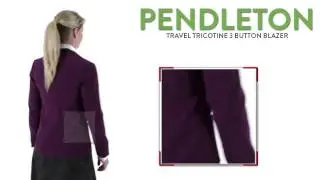 Pendleton Travel Tricotine Blazer - 3-Button (For Women)