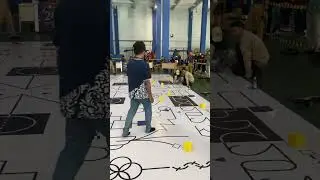 Line Follower Robot Competition With Obstacle🤯 #robot #robotics #competition #electronic #challenge