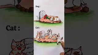 Cat 😺 vs 🐶 Dog #shorts #art #youtubeshorts #viral