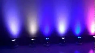 Testing 3x10w RGBW 4in1 IRC battery uplight wedge par