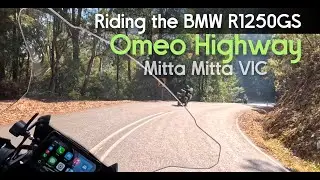 Riding the Omeo Highway on the BMW r1250gs