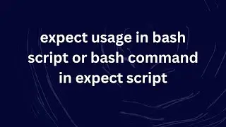 expect usage in bash script or bash command in expect script