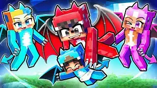 One Boy Adopted By A DRAGON FAMILY In Minecraft!