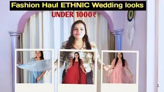 My First Fashion Long Video ✨ | Wishlink Rewards Ethnic Dresses | Honest Try-On Review