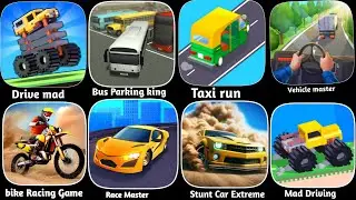 Drive Mad, Vehicle Master,stunt CAR Extreme,Race Master,Bus Simulator Ev,Bike Racing Motocross,