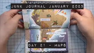 Junk  Journal January 2021 - Day 21 - Maps