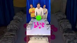 Amazing ball poring funny family challenge 🥰 #shorts #games