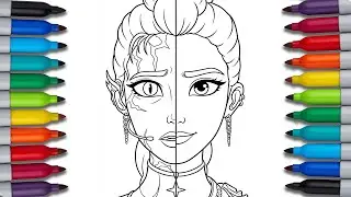 K-POP DEMON HUNTER Coloring Pages🎨 | How to Color Rumi Demon Art | Rumi from HUNTR/X