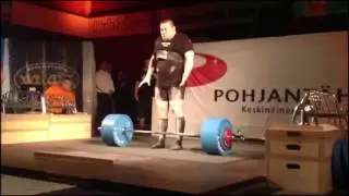 Tuomas Hautala (FIN, -120kg) 380kg/837lb raw deadlift, unofficial open WR