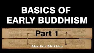 Akaliko Bhikkhu: Part 1 Basics of Early Buddhism, Falling in Love with EBTs
