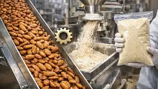 Inside the Almond Flour Factory From Raw Nuts to Fine Baking Powder (Full Process)