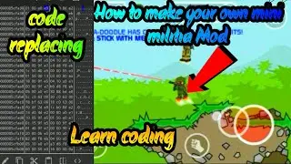 How to make your own mini militia mod || Learn coding || 2020 trick |By Gamer shreyas ||