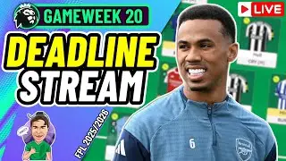 FPL GW20 | MY FINAL TEAM (LIVE) ✅ | FPL 2025/26