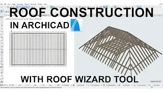 ARCHICAD ROOF WIZARD - Quick Tutorial Roof Construction Model, Roof Maker ARCHICAD, Roof Components