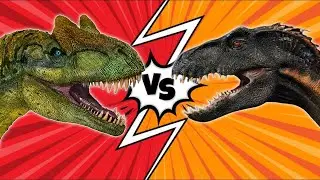 Allosaurus vs Indoraptor  (who will win)😱🔥