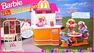 Barbie McDonald's Restaurant Commercial Retro Toys and Cartoons