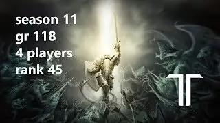Diablo 3 RoS - Season 11 - 118 Greater Rift 4 Player (Rank 45)