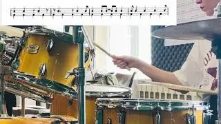 Syncopation exercise 5(kick)#drums#syncopation#jazz 