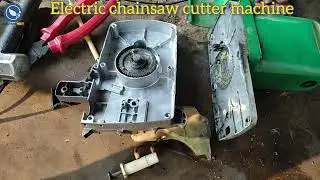 Electric chain saw cutter machine repair