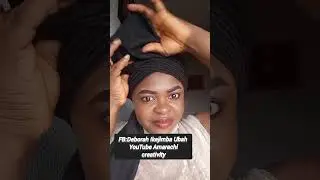 V-shape headwrap tutorial on how to tie your party gele 