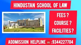 Hindustan school Of law -Full Review In-Tamil #placementcourse #admissionsopen #lawcollage #lawclass