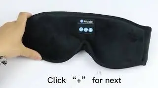 How to use Yontune bluetooth headphone eye mask