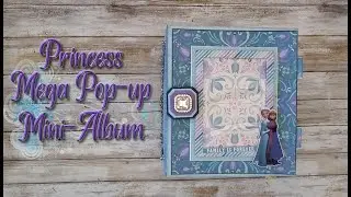 Princess Pop-Up Interactive Mega Mini Album, featuring 12 princesses, 8 1/2  x 10 1/2 inches