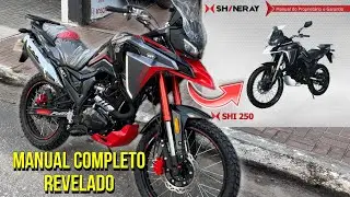 NOVA SHINERAY SHI 250 MANUAL COMPLETO E POSSÍVEL MOTOR REVELADO