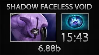Dota 2 Faceless Void Fast Farm - Shadow - Linken's Sphere - 15:43 [6.88b]