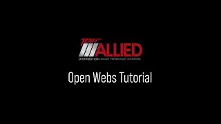 Team Allied Open Webs Tutorial