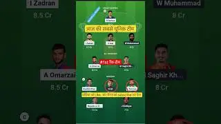 AFG VS UAE T20 Dream11 Prediction | AFG VS UAE Dream11 Team Of Today Match | 3rd t20 | #dream11