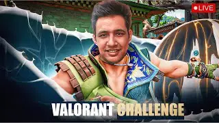 🔴DIAMOND OR DISASTER? 😭 VALORANT 21-DAY SOLO Q CHALLENGE! (WIN TO ESCAPE THE EPIC SUB DARE LIVE)