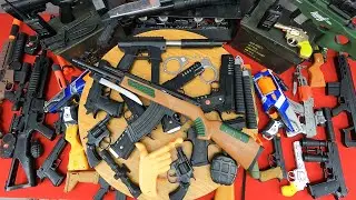 Heavy Machine Guns, Sniper Rifles Kalashnikov AK-47, Nerf War Guns And Realistic Toy Shotguns