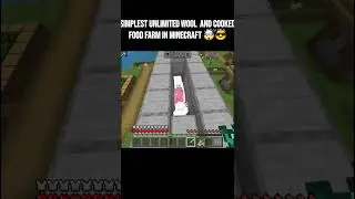 Minecraft but I make unlimited wool and cooked food farm #minecraft #minecraftgameplay #gaming #tech