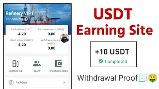 New Usdt Earning Site || Usd Mining Site 2025 Without Investment || Usdt Earning Website