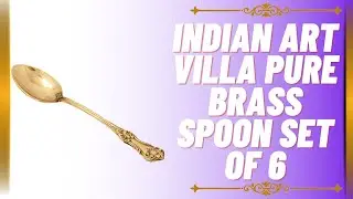 Indian Art Villa Brass Designer Spoon, Tableware Home Hotel, unboxing....