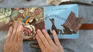 Birds and Flowers BOARD BOOK UPCYCLE #the100dayproject2025 DAY 56