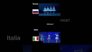 Разница есть? 🤪😅#балет #россия #италия #юмор #юморздесь #сравнение #топчик #танец #танцыдлядетей