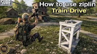 How to use ziplin and train Drive 🚄 // white star SUBR 😈