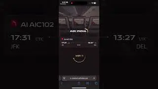 How to connect Air India airline Free Wifi. Usa to India air india #travel #travelhacks