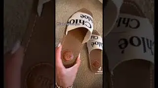 Comparing real and fake Chlo&eacute; sandals