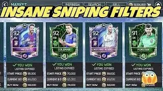 FIFA MOBILE 18 (S2)- BEST SNIPING FILTERS MAKE 100 MILLION COINS IN UNDER 30 MINUTES!!!