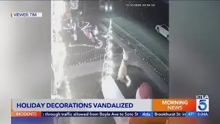 Holiday decorations vandalized in Westminster