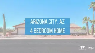 Single-Level Golf Course Home | 4 Bed, 2.5 Bath in Arizona City | Owned Solar + Views!