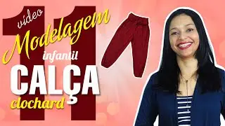 Modelagem: calça clochard infantil - passo a passo da criação da modelagem