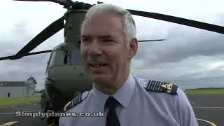 The Chinook HC6 arrives at RAF Odiham