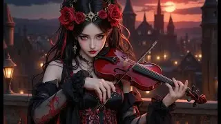 🎧 Romantic Latin Gothic Violin & Piano Ambience &ndash; Crimson Moon Serenade 🌙🥀 [1 Hour]