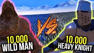 10.000 WILD MANS vs 10.000 HEAVY KNIGHT | LEGEND WAR | UEBS