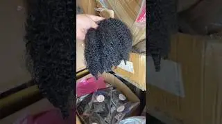 Short Afro kinky ponytail hair extensions