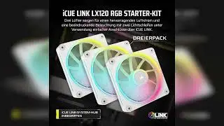 Rezension: Corsair iCUE LINK LX120 RGB 120mm PWM-L&uuml;fter Dreierpack &ndash; Dual Light Loops &ndash; Inklusive...